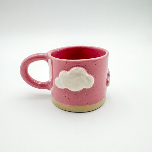 Różowy Kubek z Chmurkami